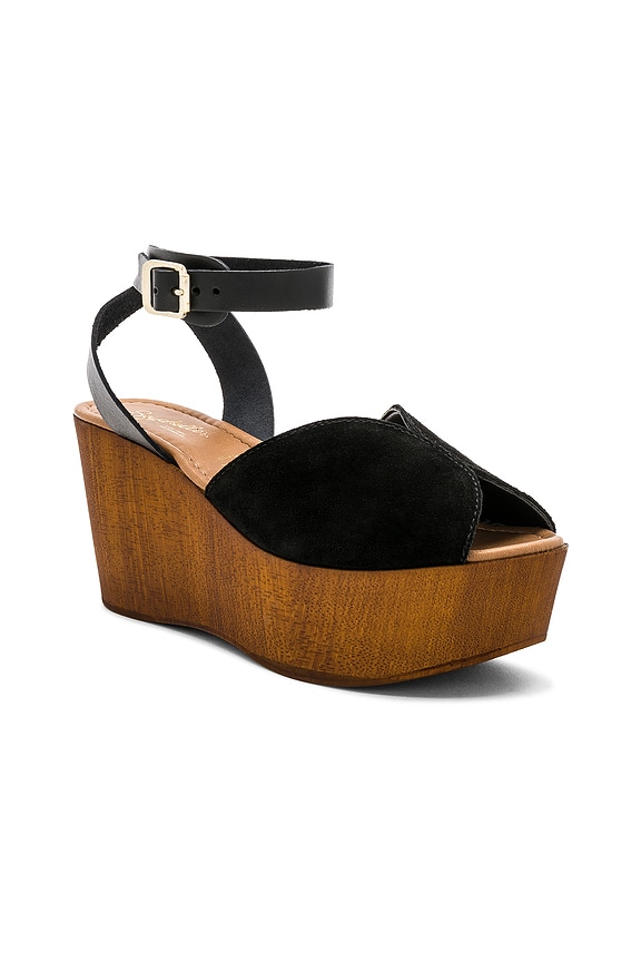 view 2 of 5 Laugh More Platform in Black Suede