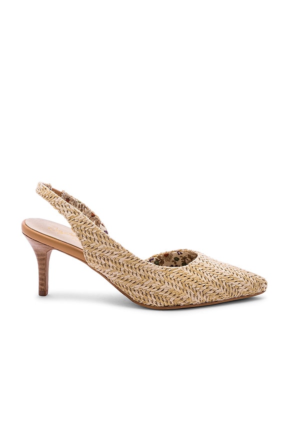 view 1 of 5 Ornament Heel in Natural Raffia