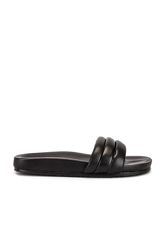 Seychelles Low Key Sandal in Black Leather | REVOLVE