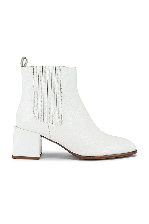 Seychelles Exit Strategy Bootie in White Leather | REVOLVE