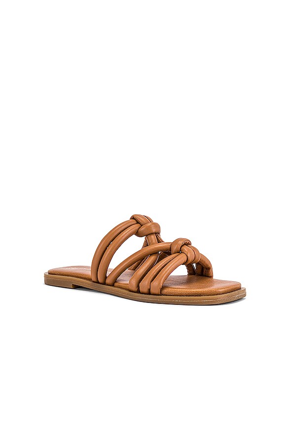 view 2 of 5 Sun-Kissed Slides in Tan Leather