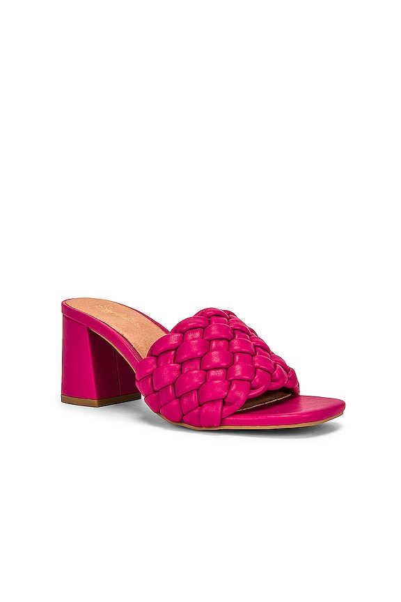 view 2 of 5 Connoisseur Mule Sandal in Fuchsia Leather