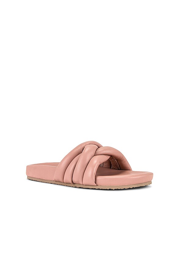 view 2 of 5 Low Key Glow Up Slide in Blush Leather