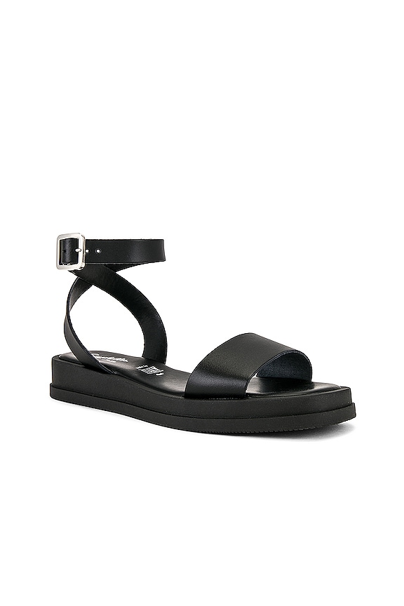 view 2 of 5 Note To Self Sandal in Black Leather