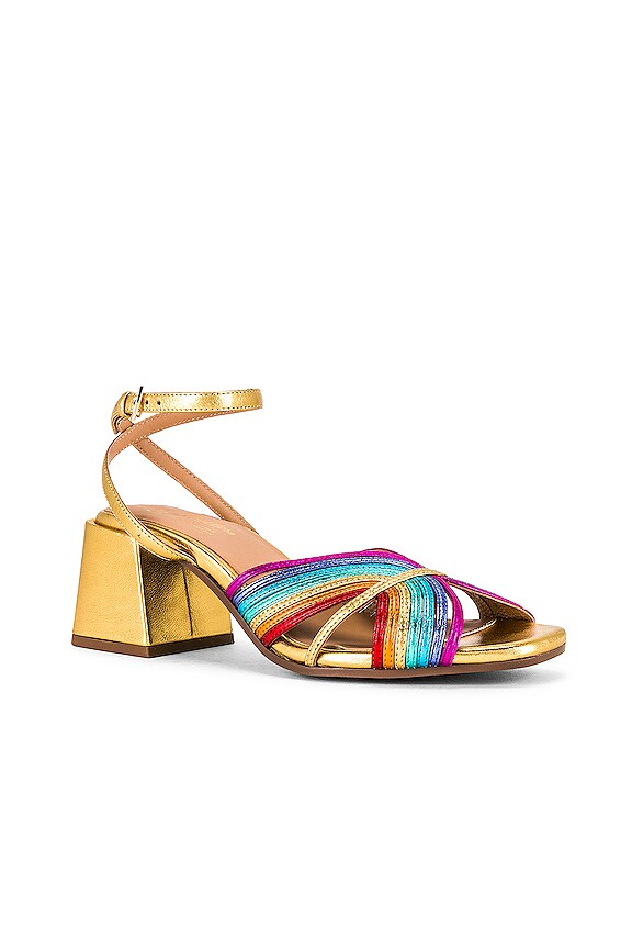 view 2 of 5 Tender Sandal in Rainbow Metallic Leather