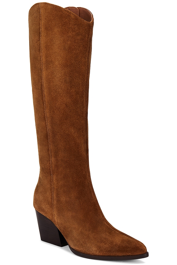 view 2 of 5 САПОГИ BEGGING YOU in Cognac Suede