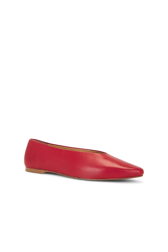 view 2 of 5 ZAPATO PLANO AMERICAN DREAMS in Cherry Leather