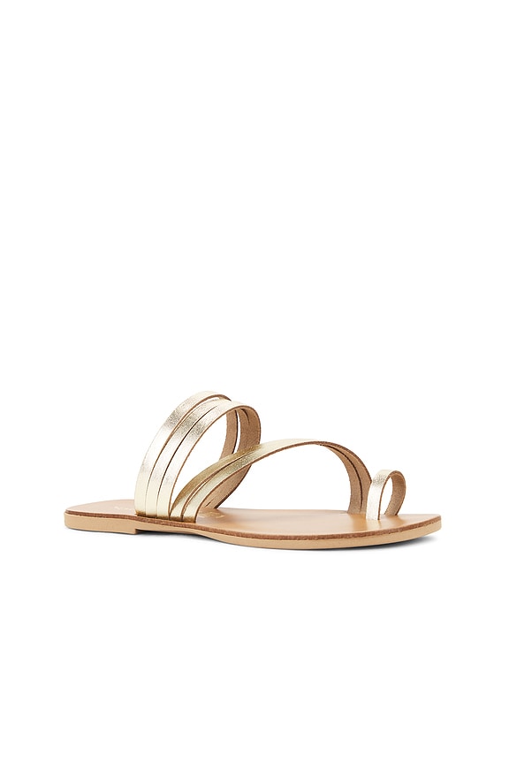 view 2 of 5 SANDALIAS SUMMER RAIN in Gold Metallic Leather