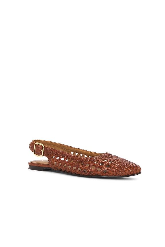view 2 of 5 SAPATO BAIXO CHANEL AVALON in Tan Leather
