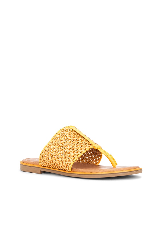 view 2 of 5 Florence Sandal in Yellow Raffia