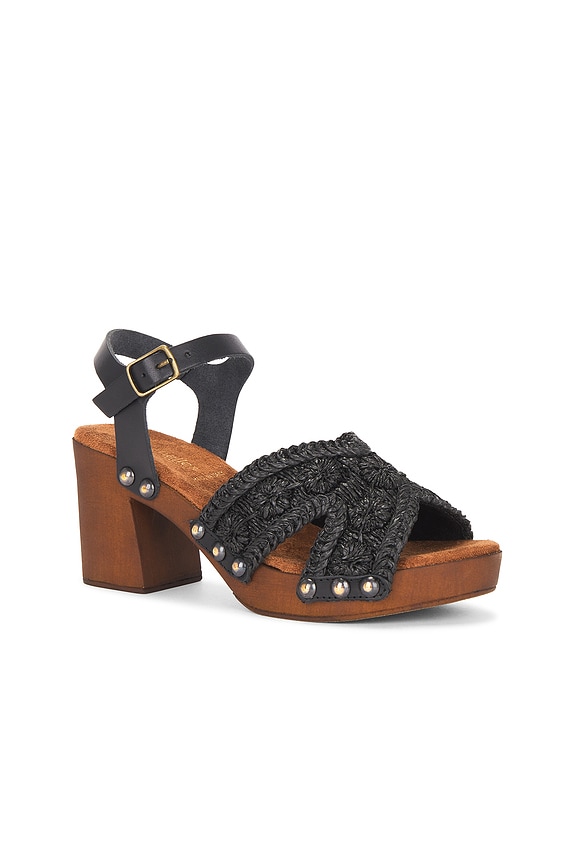 view 2 of 5 Ravenna Sandal in Black Raffia