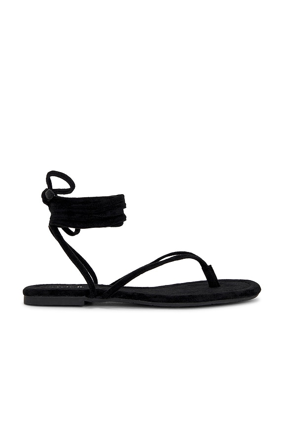 view 1 of 5 Wander The World Sandal in Black Suede