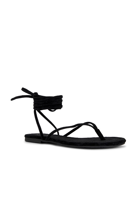 view 2 of 5 Wander The World Sandal in Black Suede