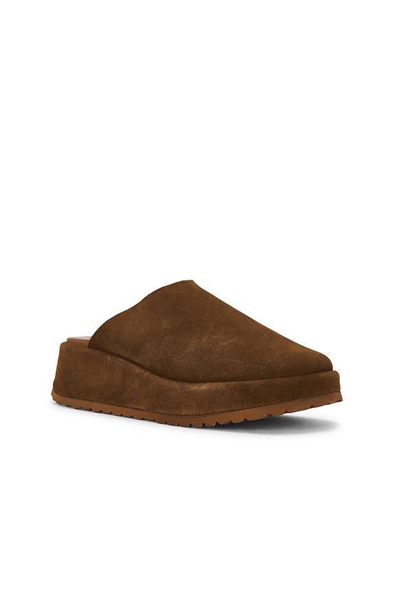 view 2 of 5 Come Away With Me Clog in Brown Suede