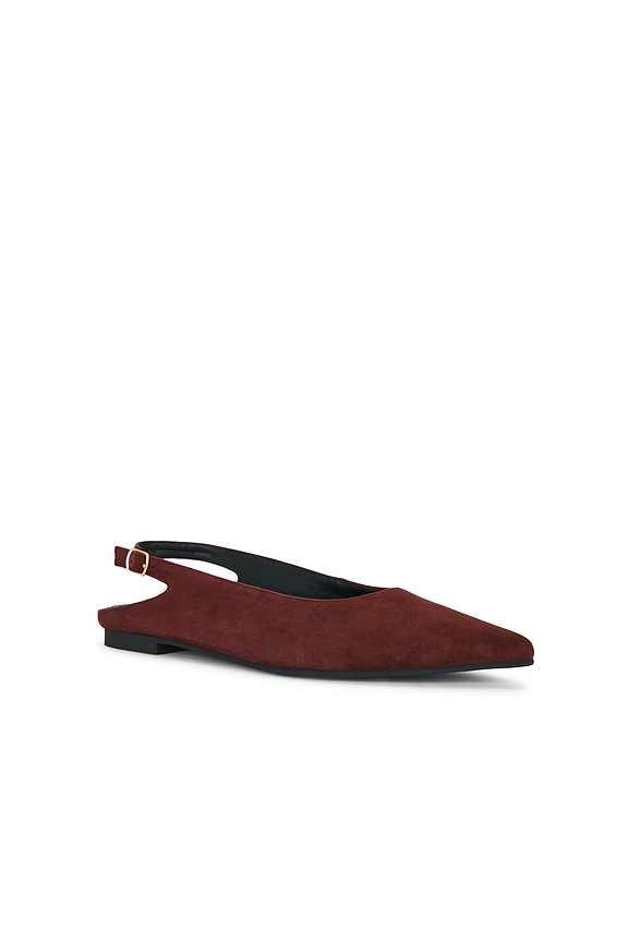 view 2 of 5 Alameda Flat in Burgundy Suede