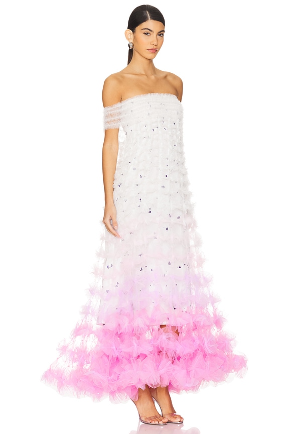 view 2 of 3 Air-flower Gradient Maxi Dress in Pink