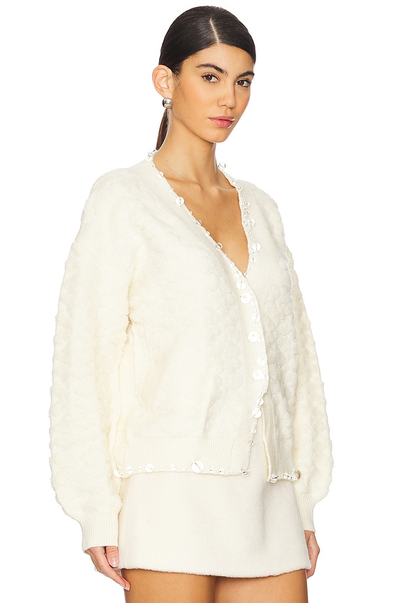 view 2 of 5 Beaded Cardigan in Cream