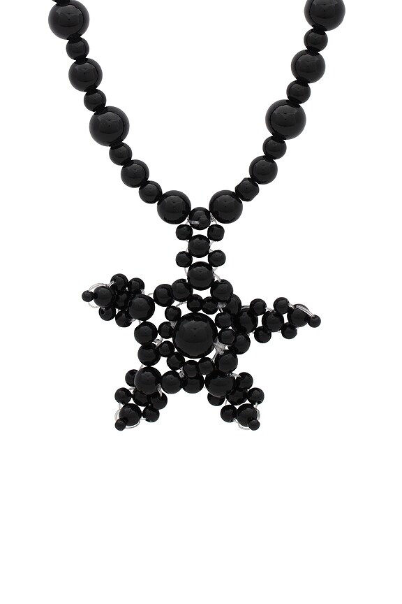 view 2 of 2 ビーズスターネックレス in Black