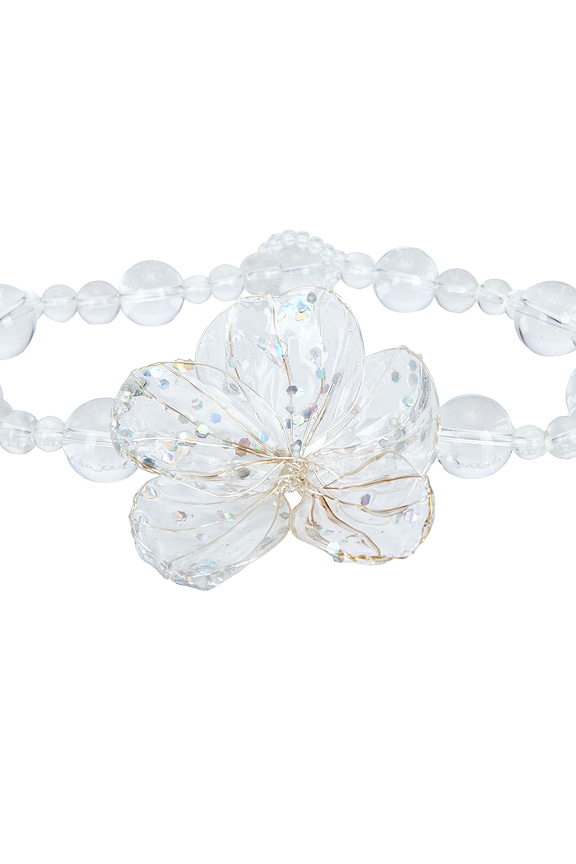 view 2 of 4 Resin Flower Choker in Clear