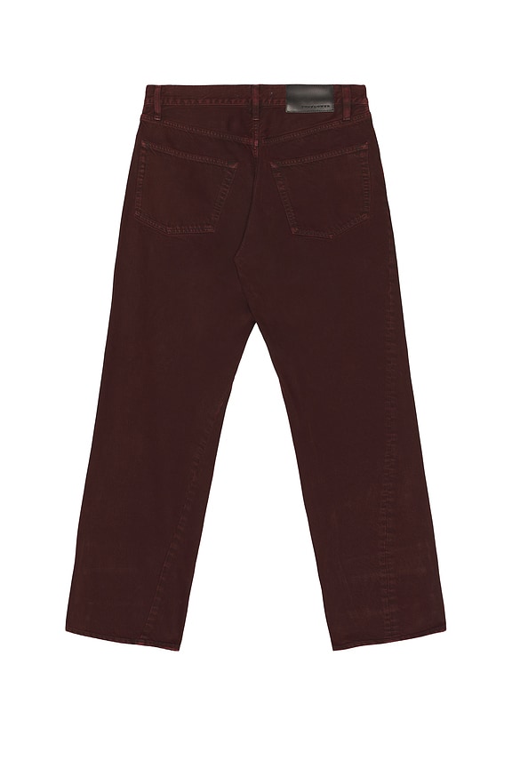view 2 of 5 Wide Twist Jeans in Dark Wine Dyed