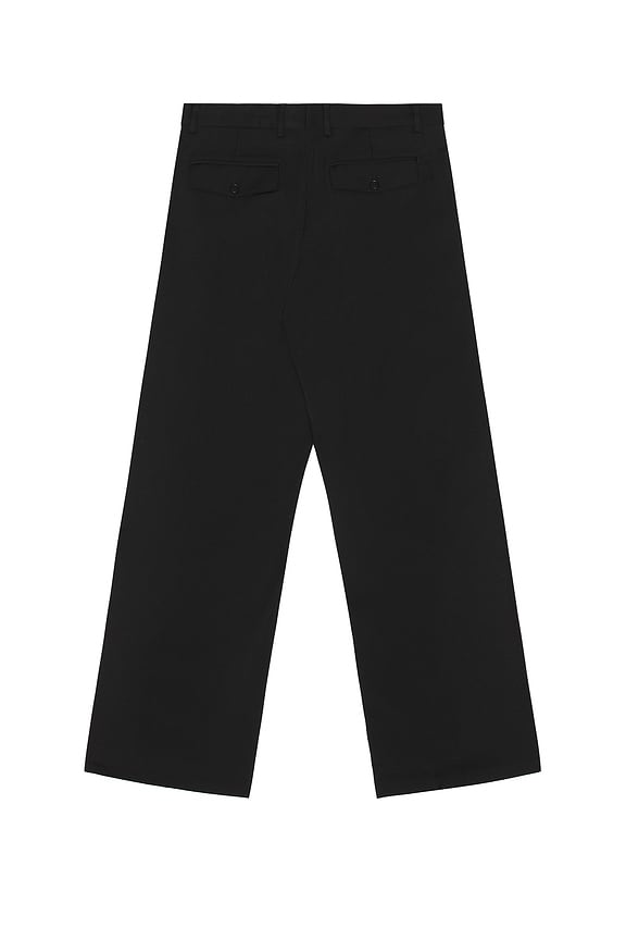 view 2 of 5 WIDE PLEATED 바지 in Black
