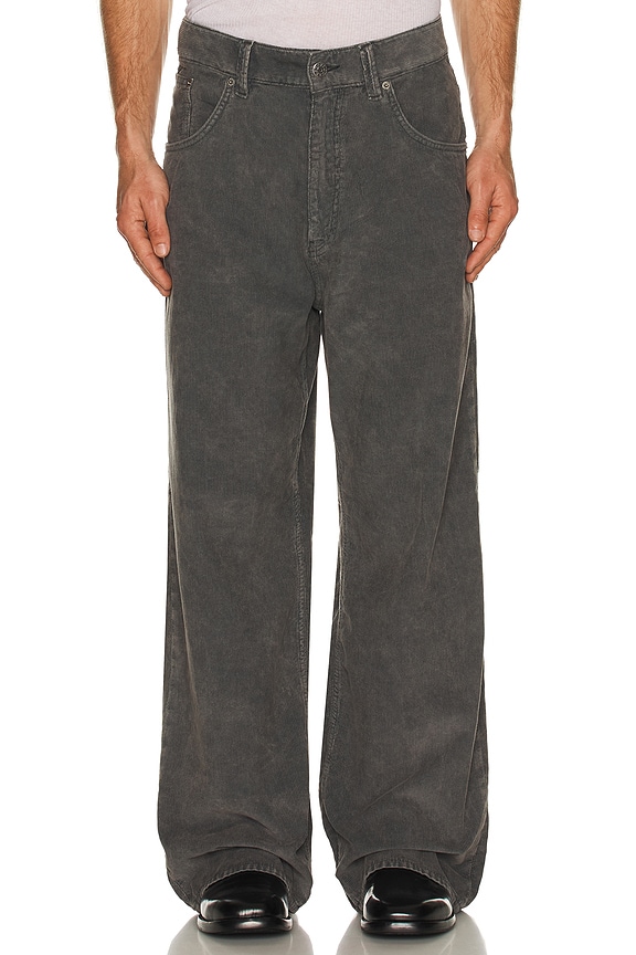 view 1 of 5 Super Wide Cord Pant in Grey