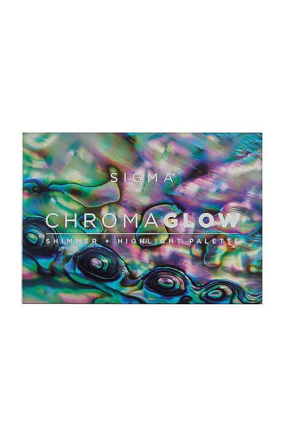 view 2 of 3 PALETTE HIGHLIGHTER CHROMA GLOW SHIMMER + HIGHLIGHT PALETTE in 