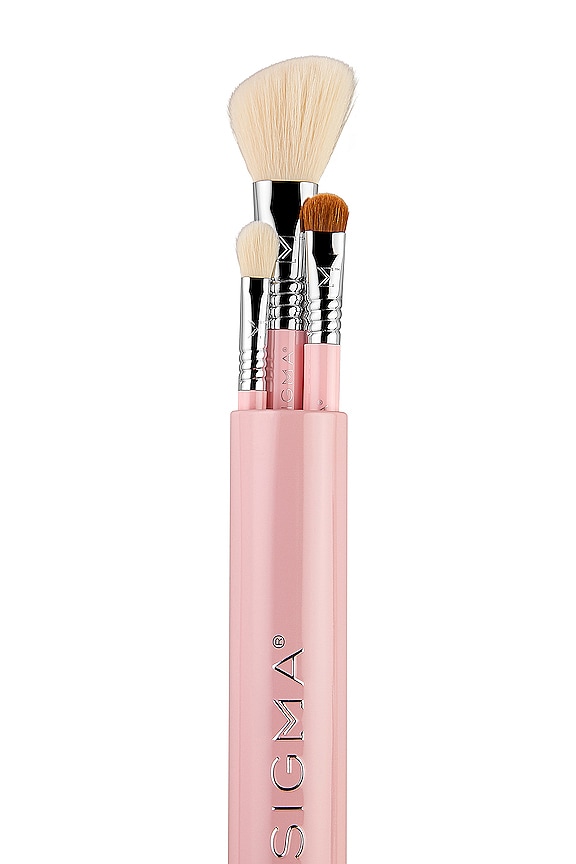 view 2 of 2 Essential Trio Brush Set in Pink