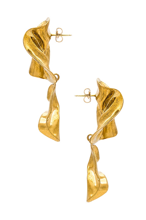 view 2 of 3 BOUCLES D'OREILLES THE FOLD in Gold