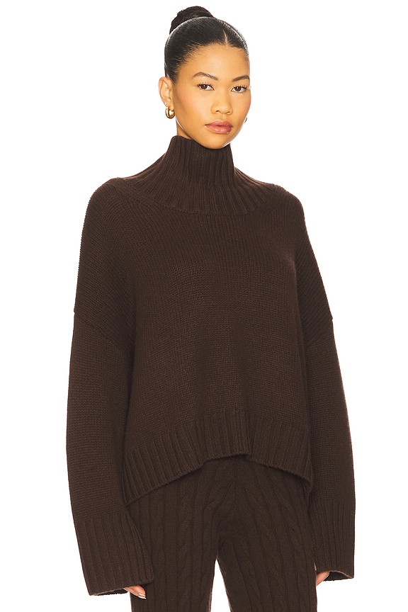 view 2 of 4 Girlfriend Turtleneck Pullover in Mocha