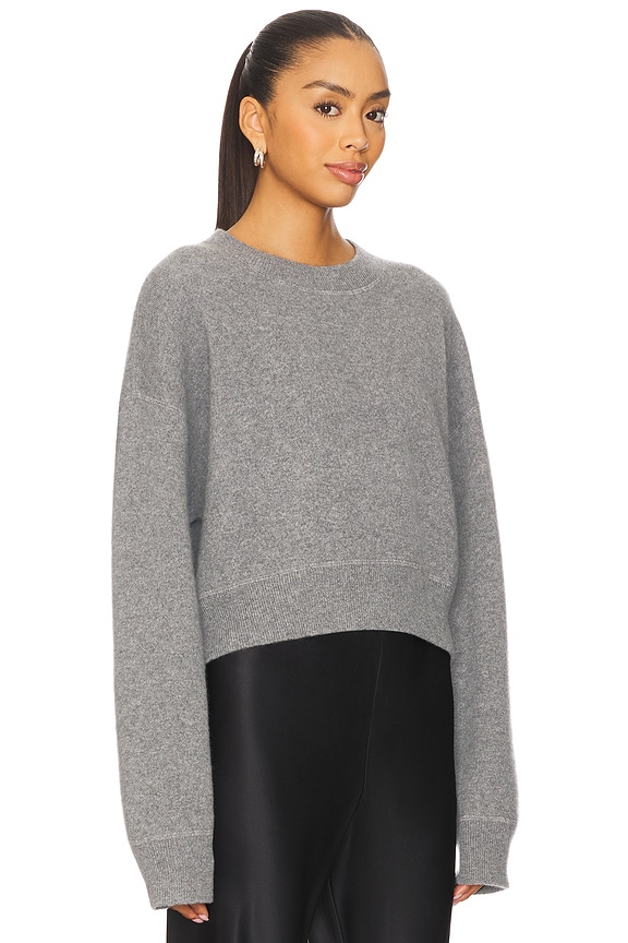 view 2 of 4 Double Faced Crewneck Pullover in Grey