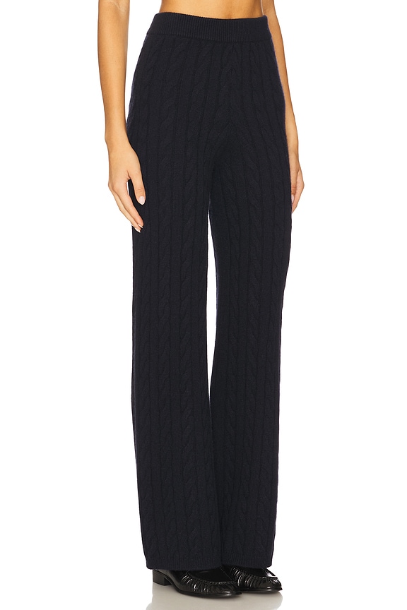 view 2 of 6 PANTALONES DE PUNTO TRENZADO in Navy