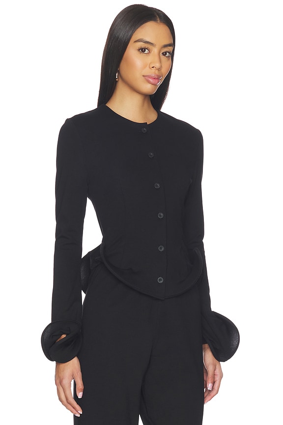 view 2 of 4 Wave Hem Jacket in Black