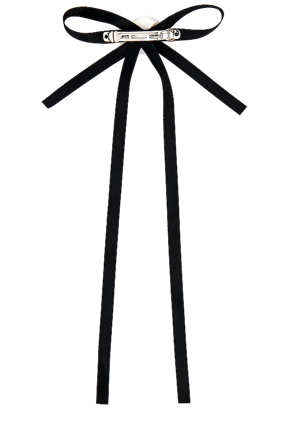 view 2 of 2 Rosette Bow in Black & White