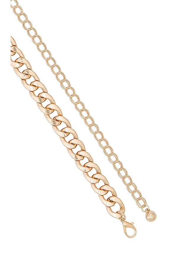 view 2 of 3 Anna Chain Belt in Gold