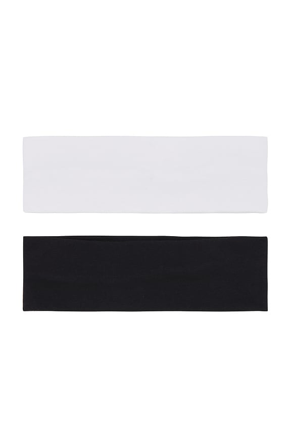 view 2 of 3 WIDE JERSEY ヘッドバンドセット in Black & White