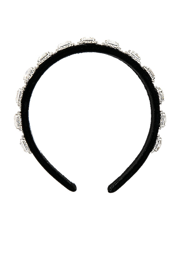 view 2 of 3 BANDEAU VELVET DIAMOND in Black