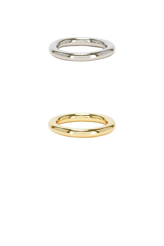 view 2 of 4 Connor Ring Set in Gold & Silver