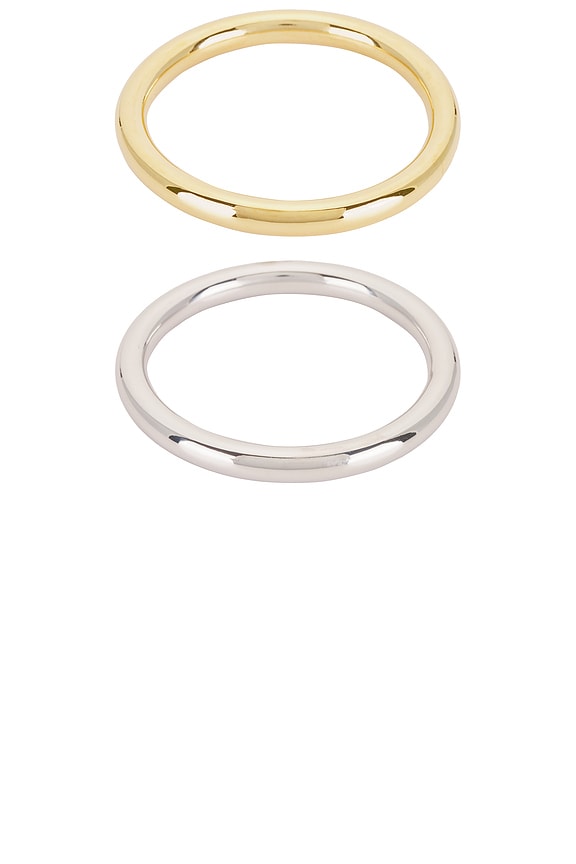 view 2 of 2 Connor Bracelet Cuff Set in Gold & Silver