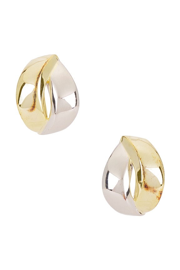 view 2 of 3 Connor Hoop in Gold & Silver