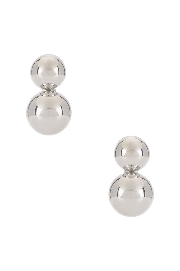 view 1 of 2 Knox Double Stud in Silver