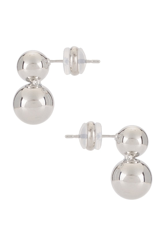 view 2 of 2 Knox Double Stud in Silver