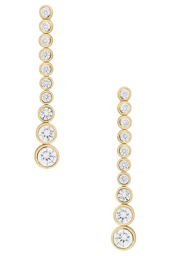 view 2 of 2 Bezel Diamond Drop Earring in Gold