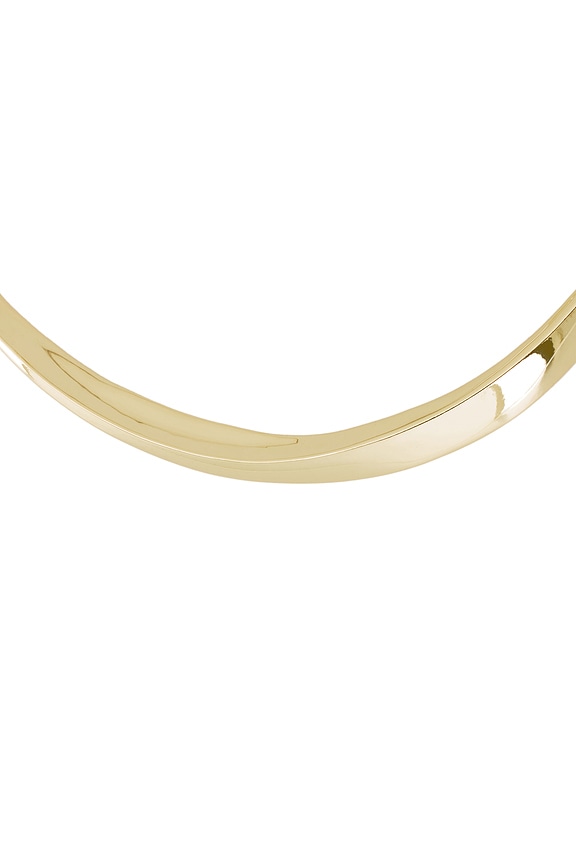 view 2 of 2 Asymmetrical Necklace Cuff in Gold