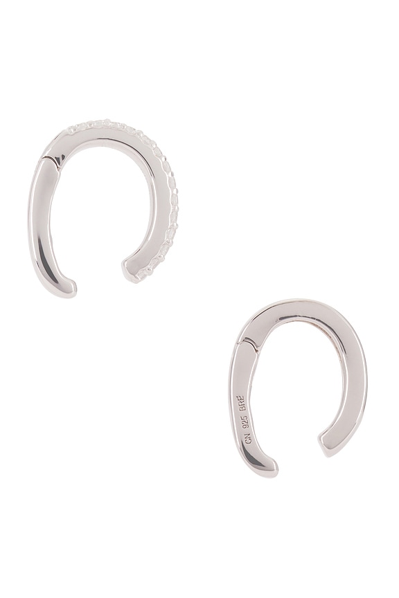 view 2 of 3 Pave Ford Ear Cuff in Silver