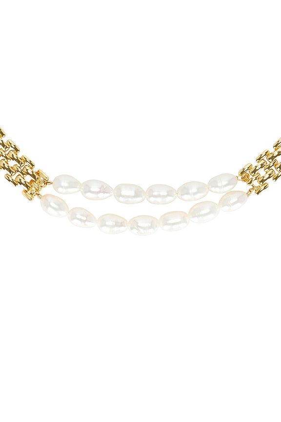 view 2 of 2 Ford Pearl Chain Necklace in Gold