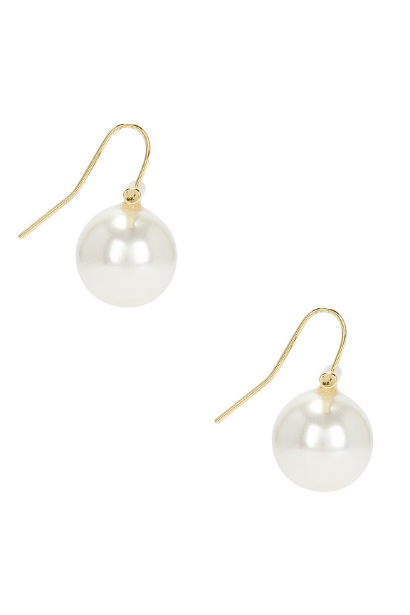 view 2 of 3 Giselle Pearl Earring in Ivory