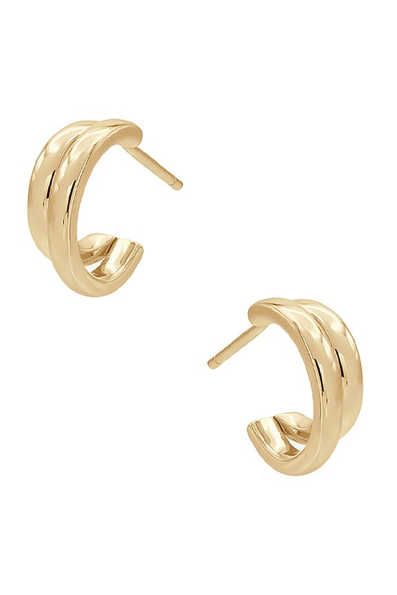 view 2 of 2 PENDIENTES DE ARO KATHERINE in Gold