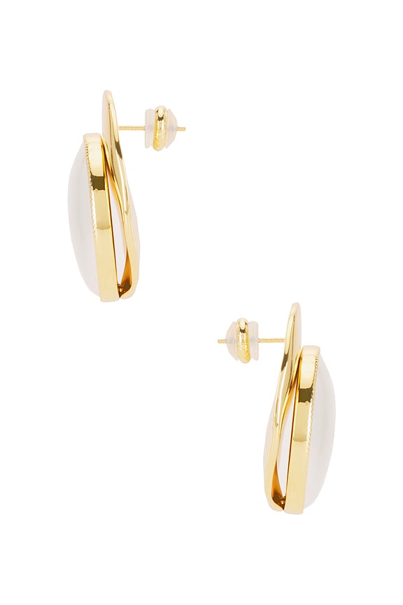 view 2 of 2 Bhodi Pearl Stud in Gold