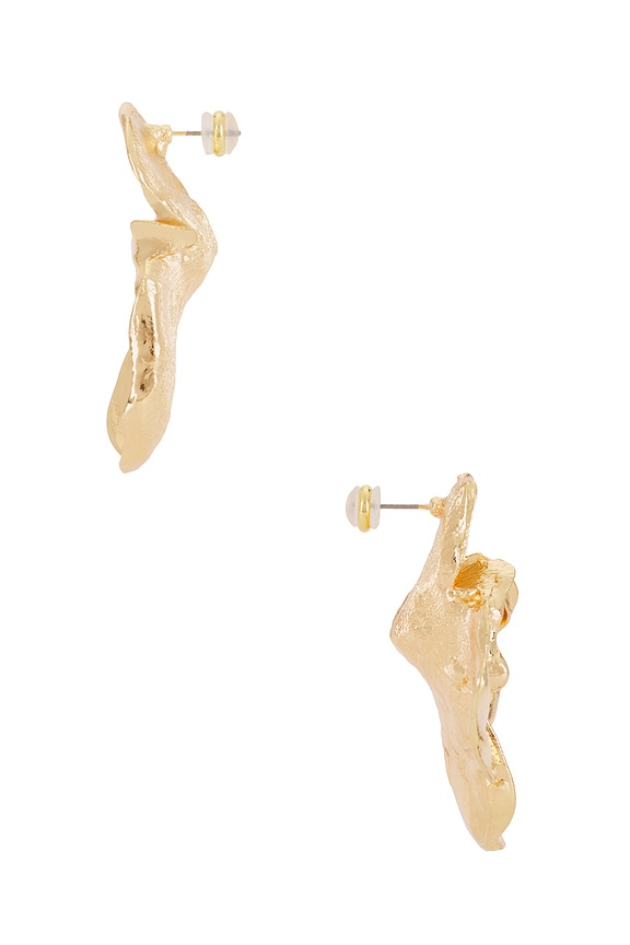 view 2 of 2 Como La Flor Earring in Gold